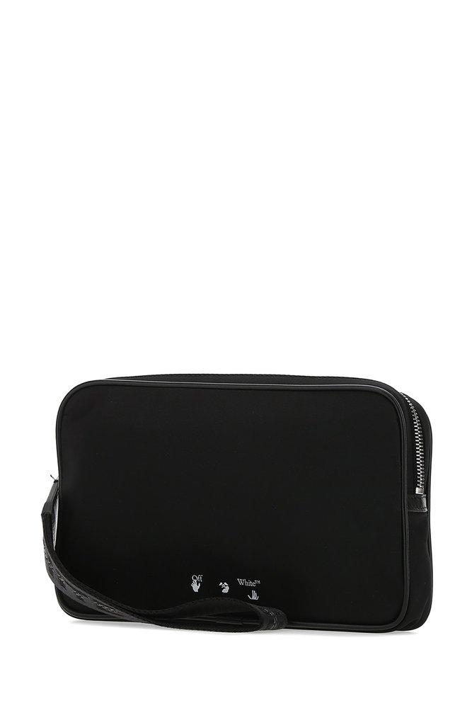 Off-White c/o Virgil Abloh Industrial Logo Clutch Bag in Black for Men |  Lyst