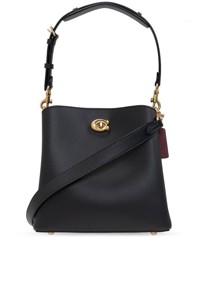 COACH Willow Twist-lock Bucket Bag in Black | Lyst