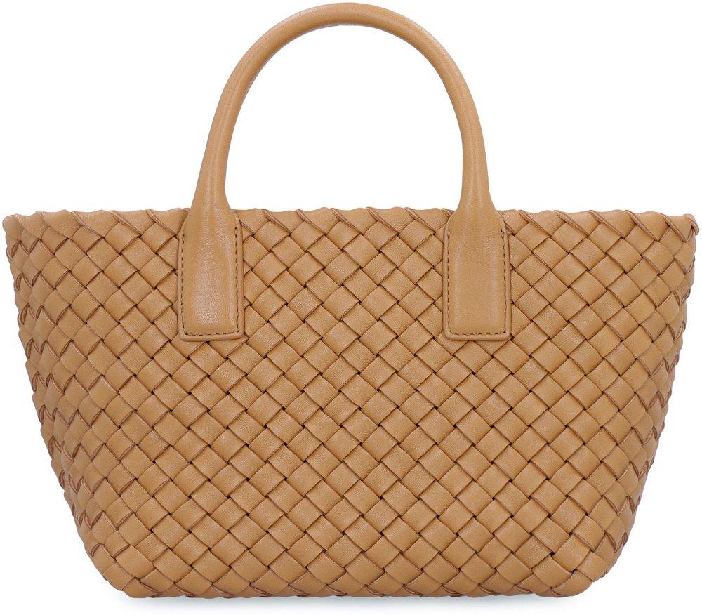 Bottega Leather Cabat Mini Tote Bag in Brown Lyst Canada