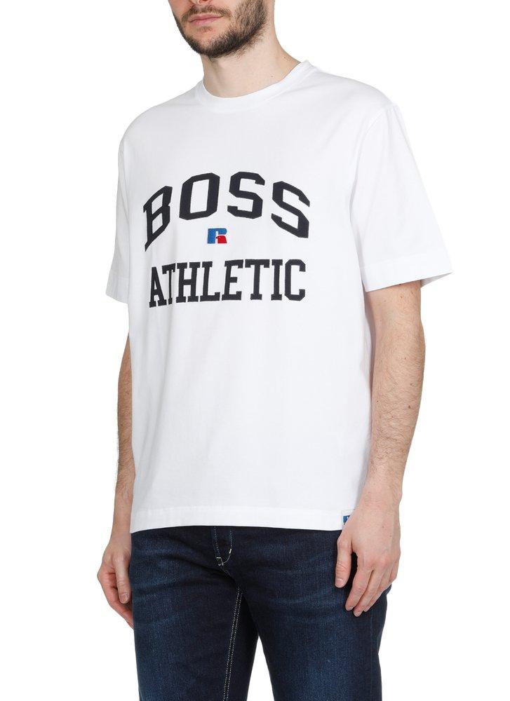 BOSS by HUGO BOSS X Russell Athletic Logo Printed T-shirt in White for Men