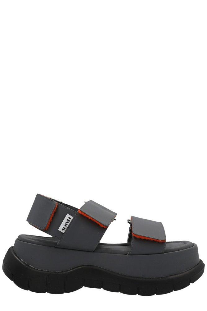 Sunnei Captiva Platform Sandals in Gray | Lyst