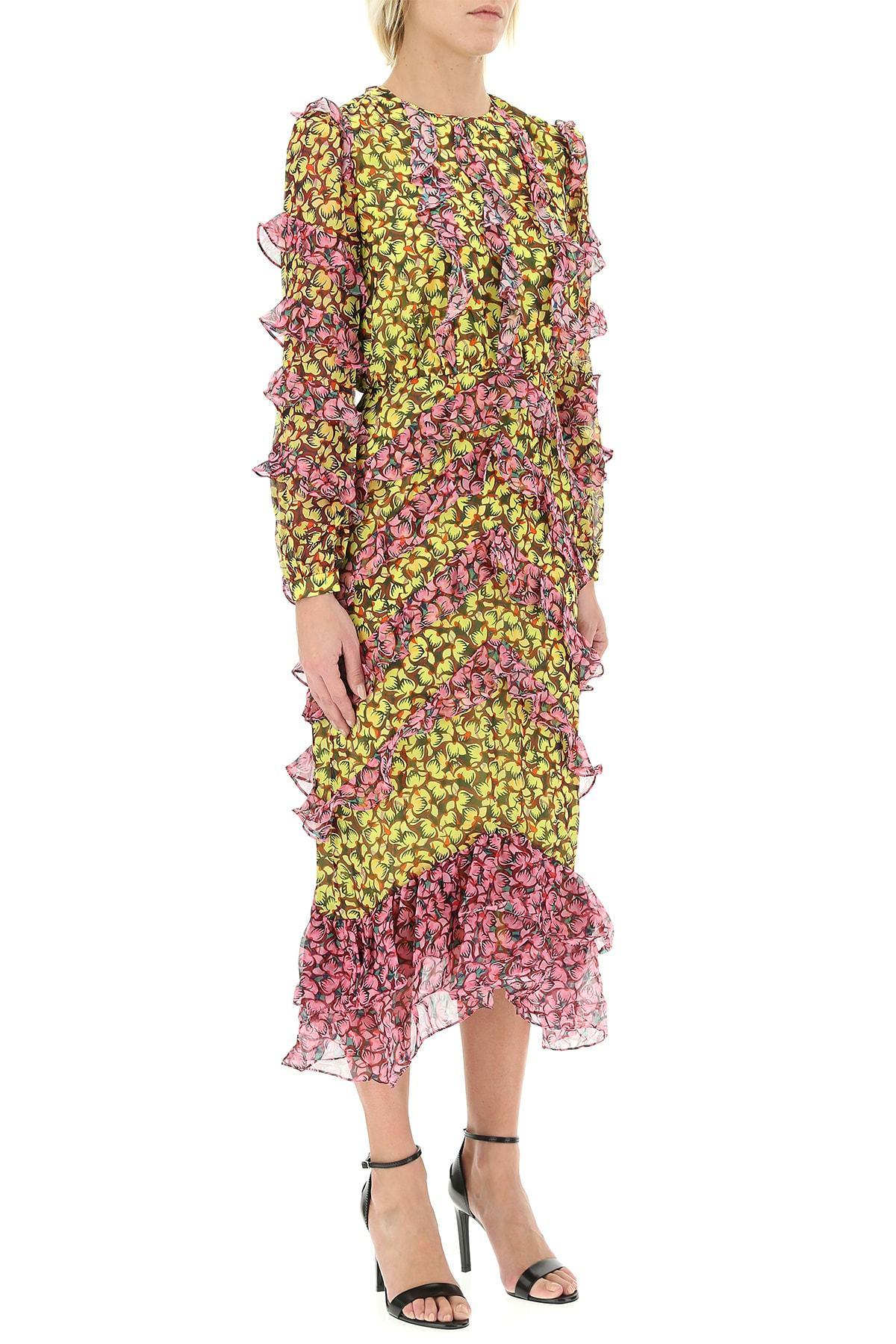 Saloni Silk Victoria Midi Dress | Lyst
