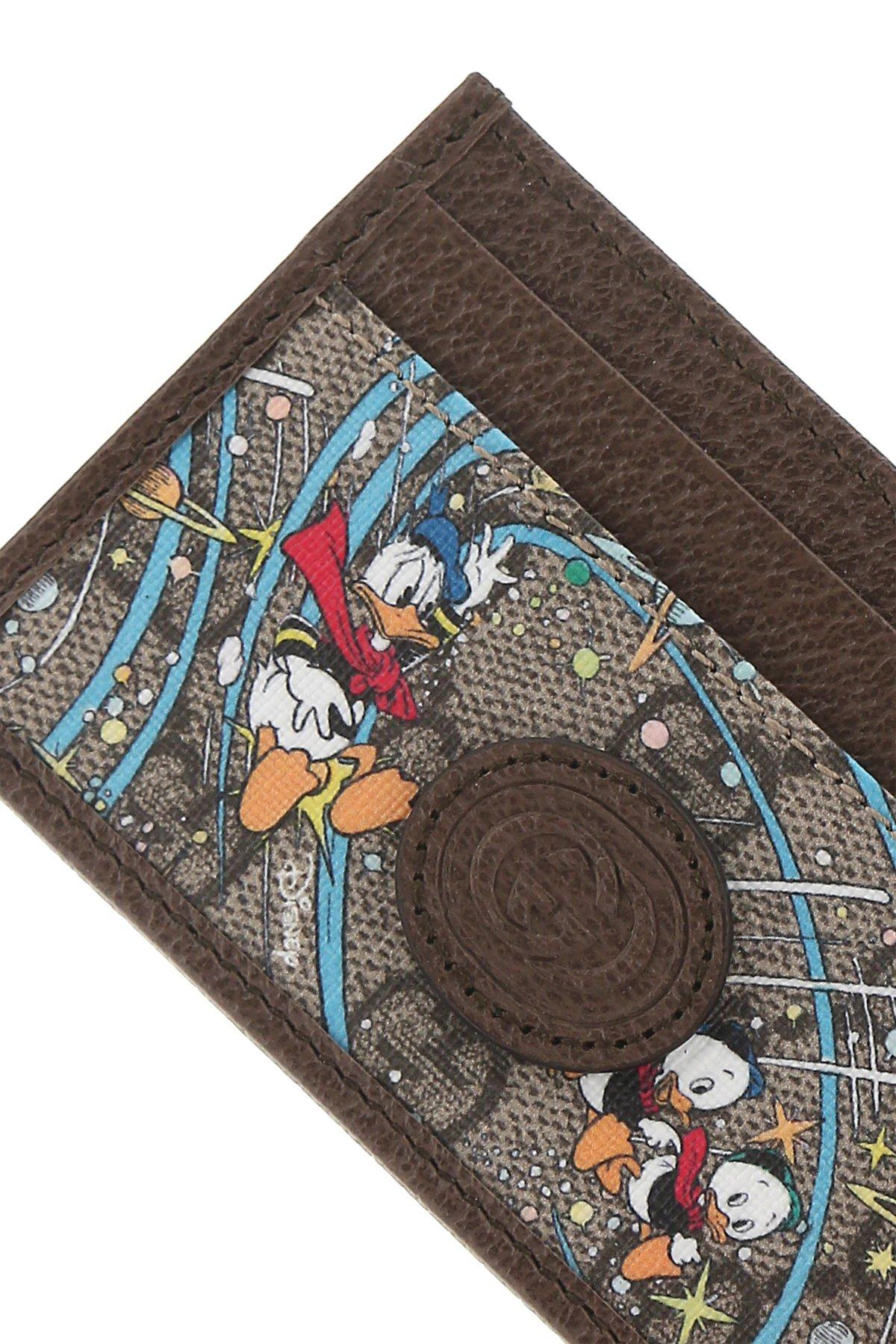 GUCCI x Disney Donald Duck Card Case Collaboration Holder Wallet GG Limited
