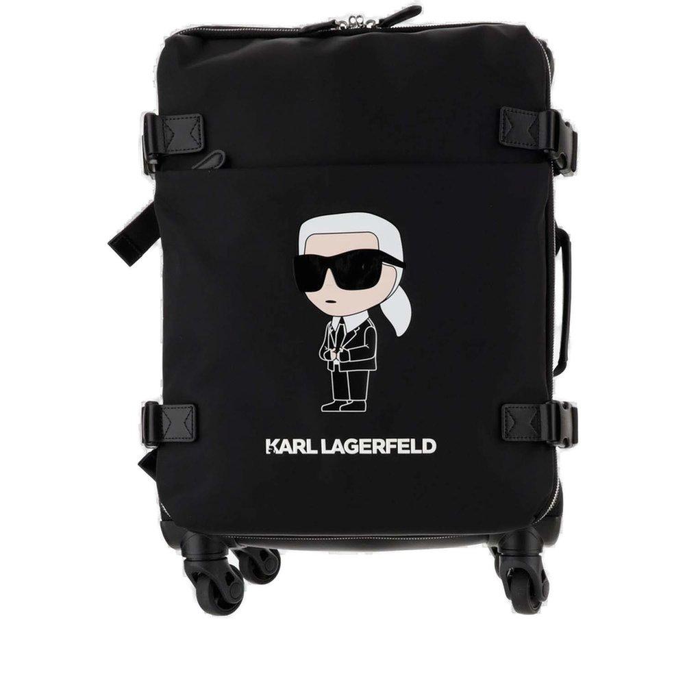 Karl Lagerfeld K/ikonik Trolley Case in Black Lyst