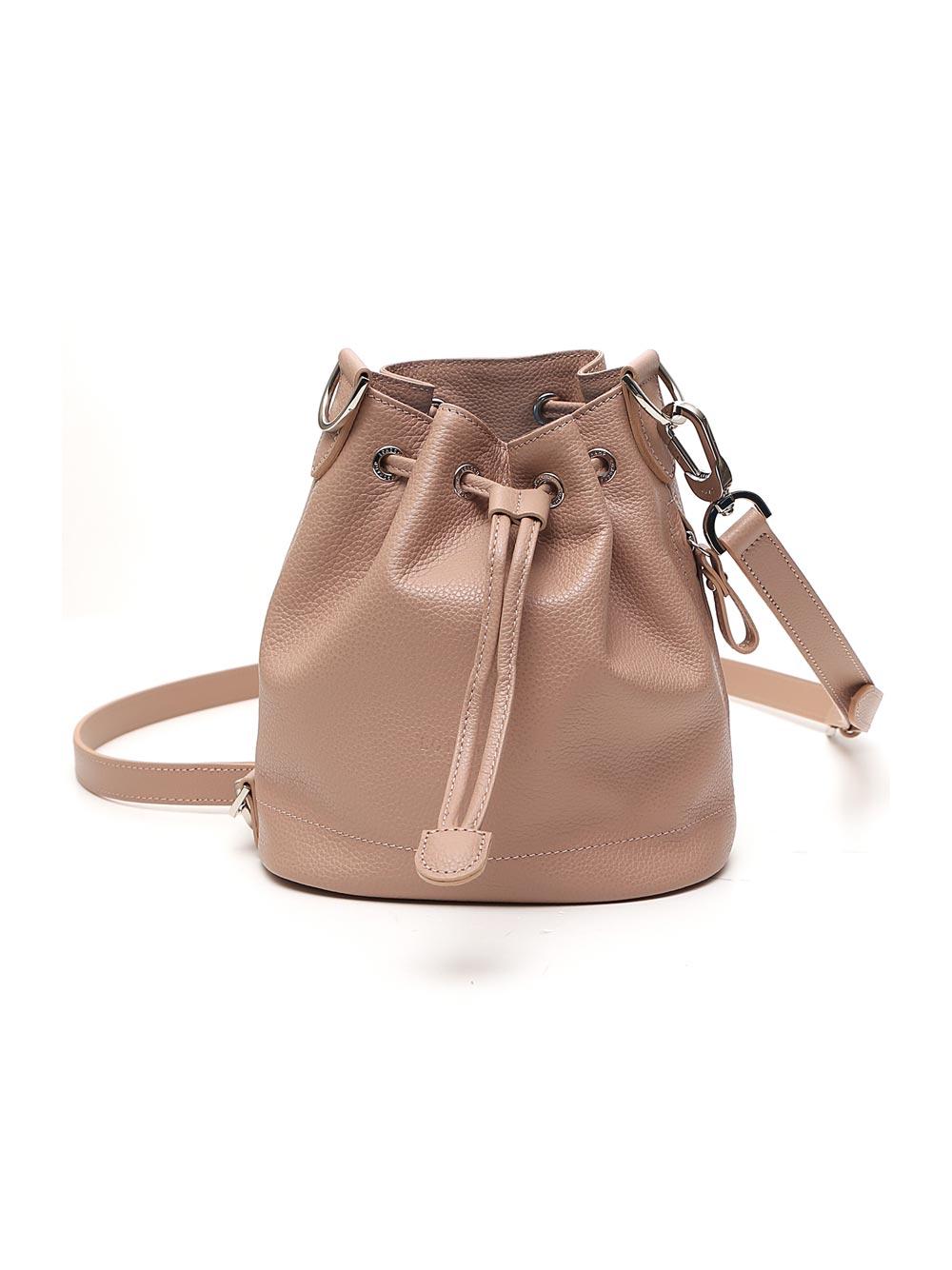 Longchamp Leather Le Foulonné Small Bucket Bag in Beige (Natural) | Lyst
