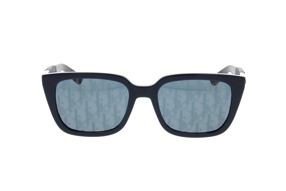 Dior Oblique Lens Squared Frame Sunglasses in Black for Men Lyst