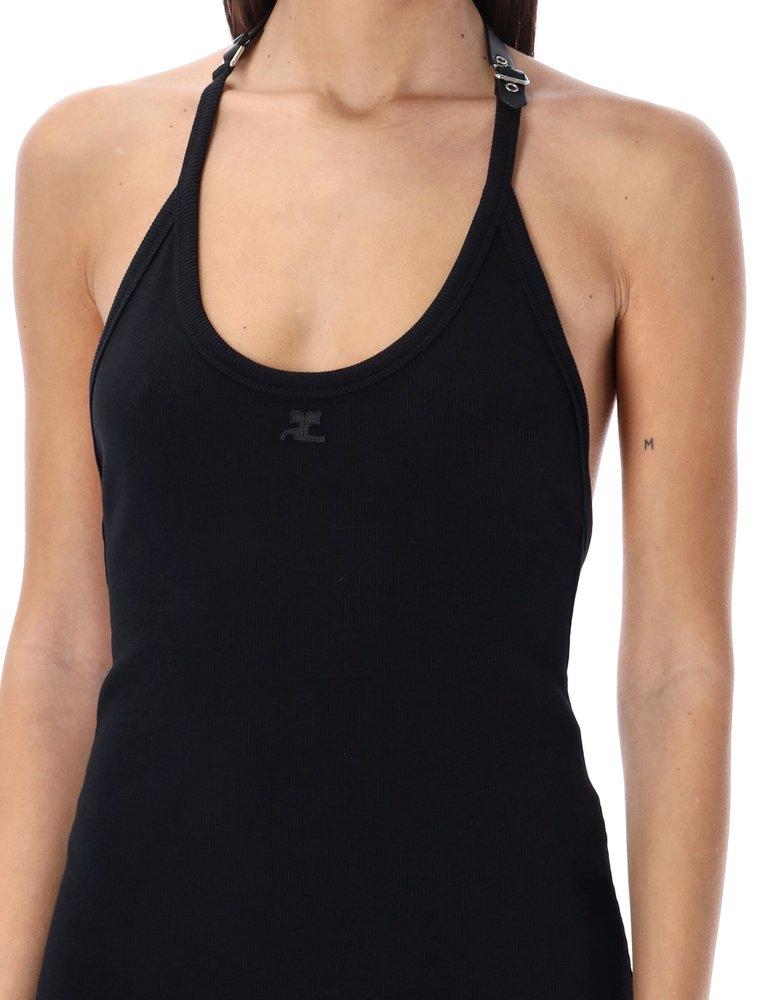 Long black clearance tank top dress