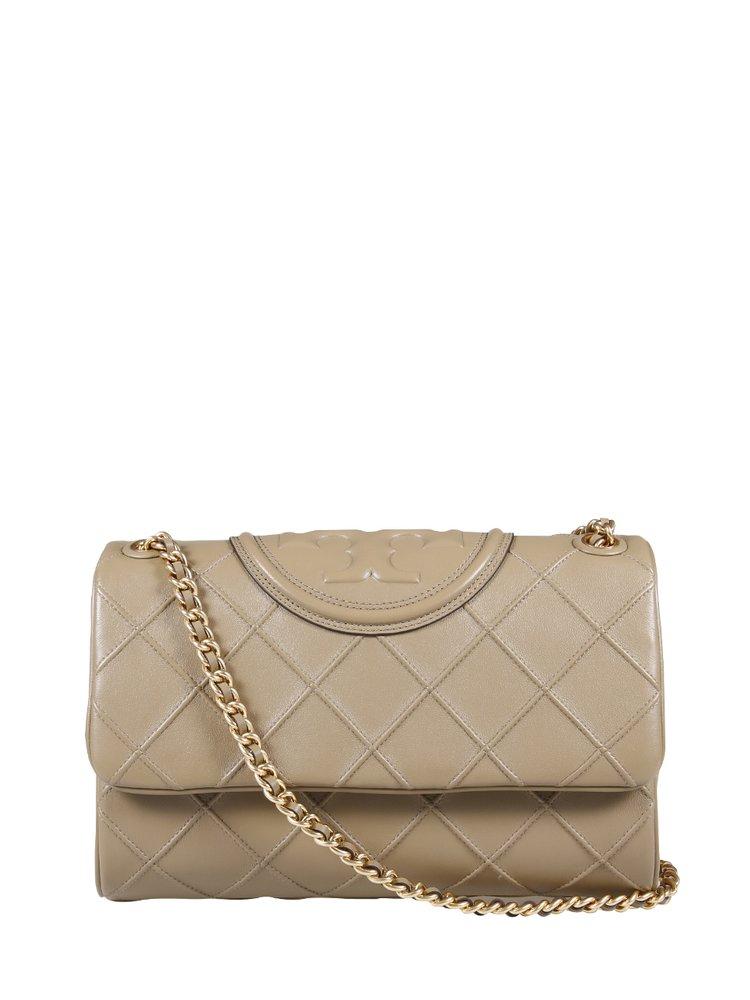 Tory Burch Fleming Chain-linked Convertible Shoulder Bag in Natural | Lyst