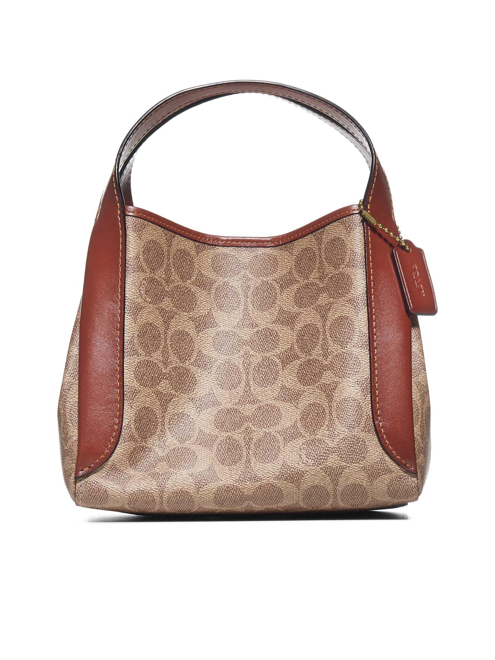 COACH Leather Hadley 21 Hobo Bag in Brass/Tan Rust (Brown) Save 18