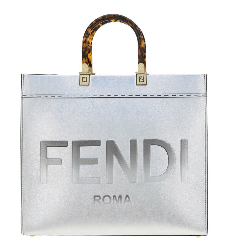 【SALE】FENDI SUNSHINE ミディアムトートバッグ Fendi Sunshine Medium Shopper Tote New Model With Snake Skin