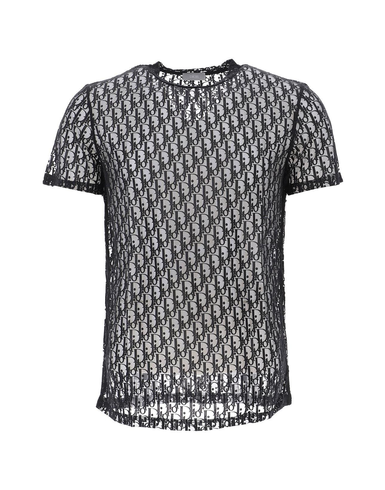 Dior Homme All Over Logo T-shirt in White for Men | Lyst