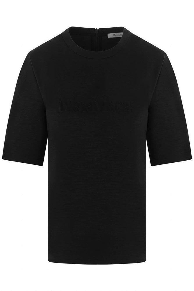 【MAX MARA】Peter embroidered wool T-shirt Peter embroidered wool T-shirt in black - Max Mara | Mytheresa