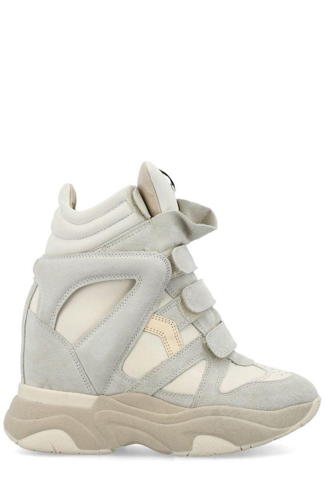 Isabel Marant Balskee Suede Sneakers Woman in White | Lyst