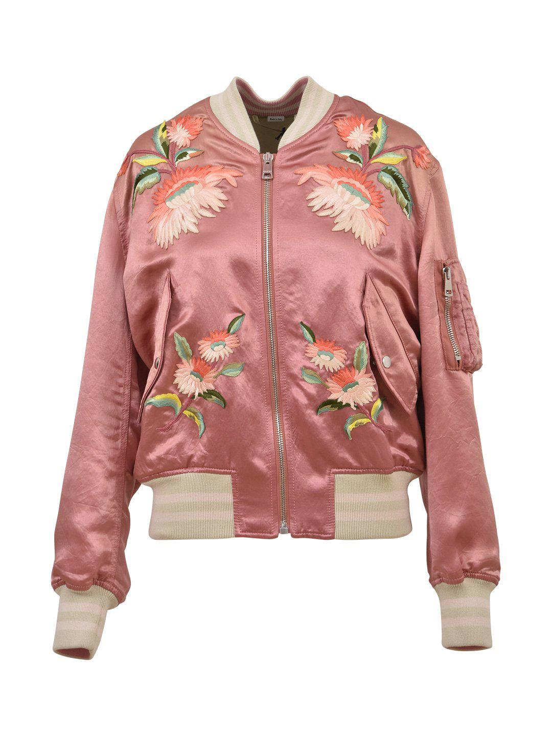 pink gucci bomber jacket