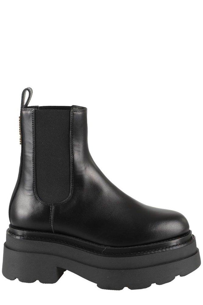 Alexander Wang Carter Platform Boots in Black | Lyst