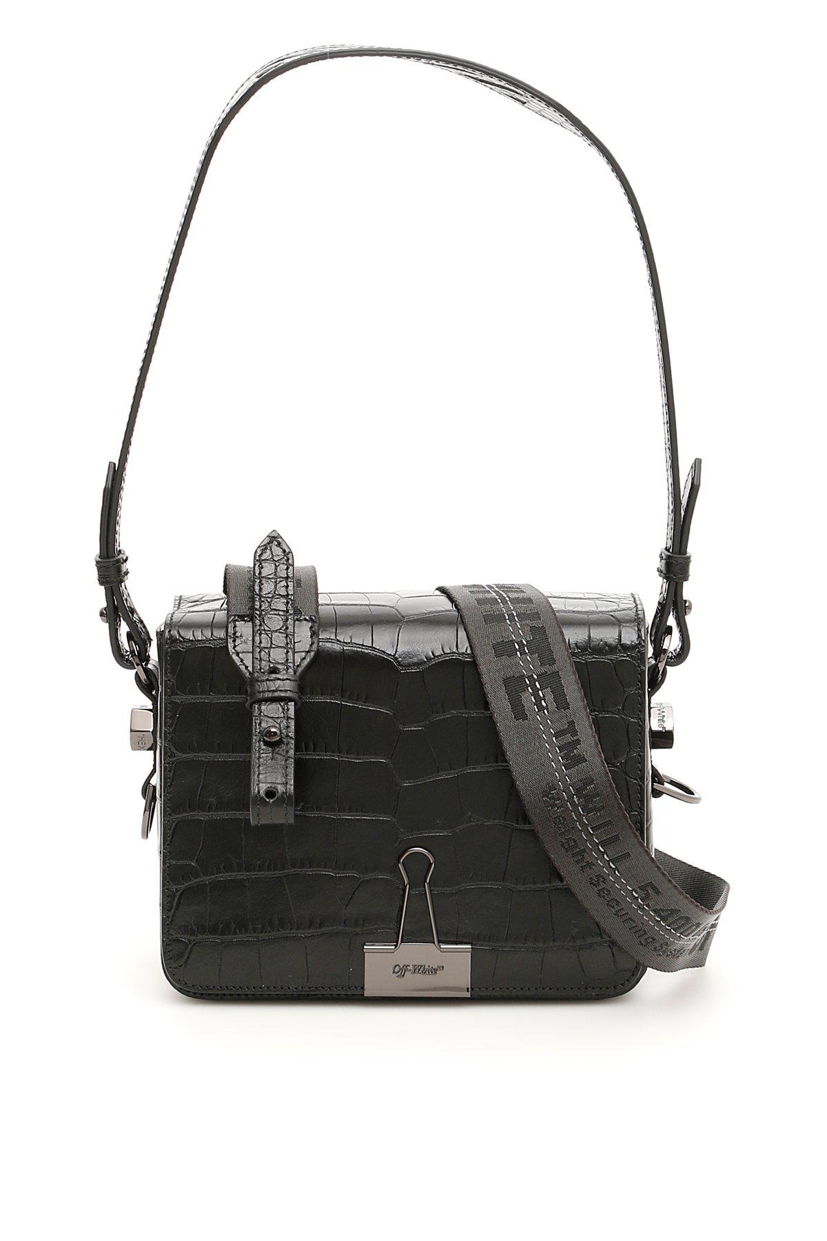 off white croc bag