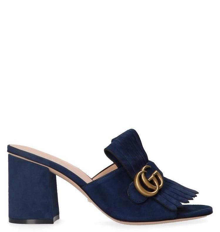 gucci suede mules