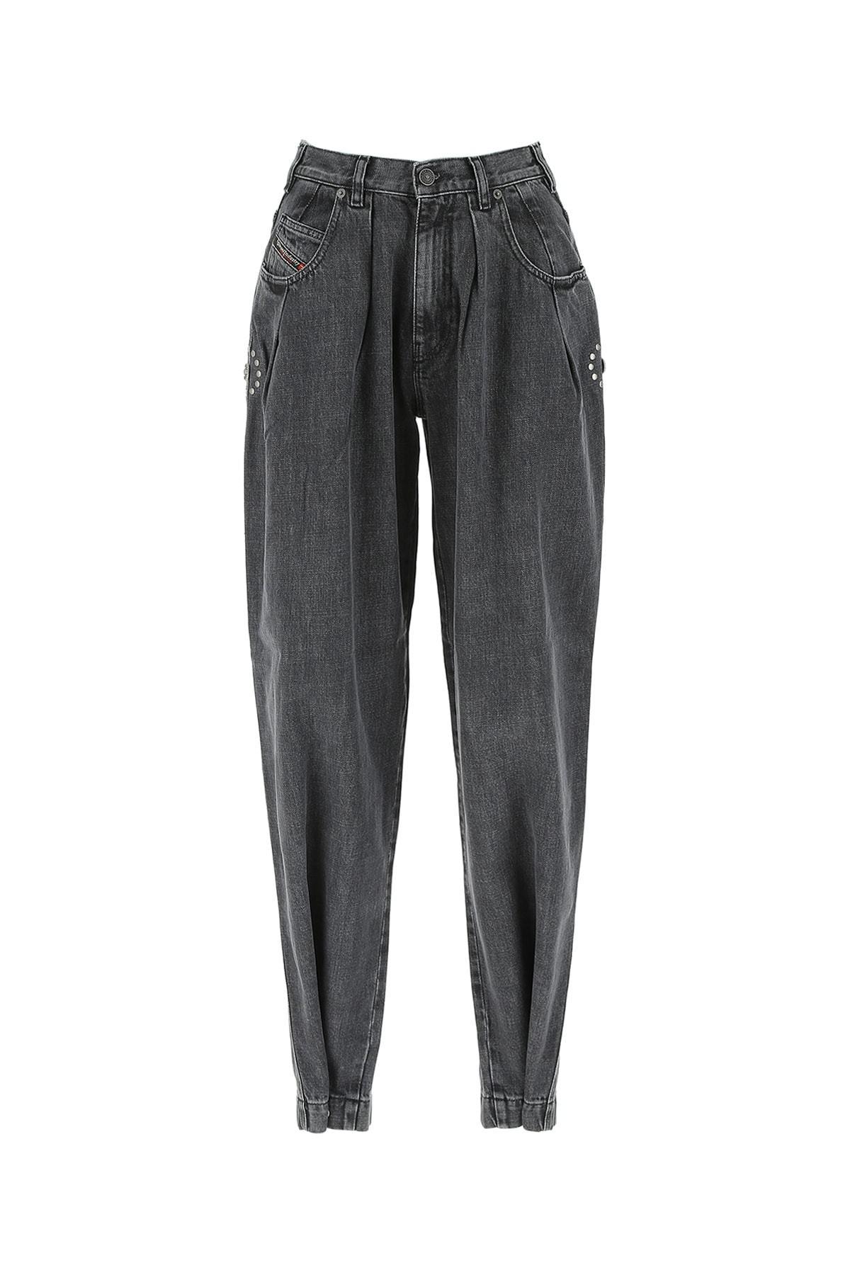 DIESEL Denim D-concias High-waisted Jeans in Black - Lyst