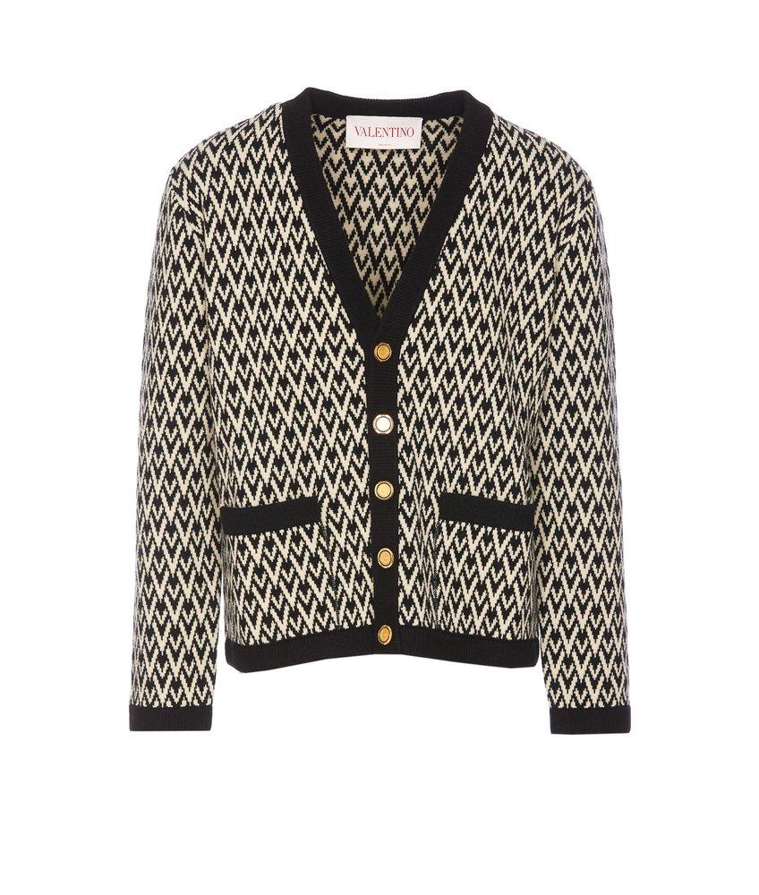 カーディガン VALENTINO GARAVANI Men Cardigan White 7V3KA05MB23 QT3 VALENTINO GARAVANI Cable-Knit Wool Cardigan for Men | MR PORTER