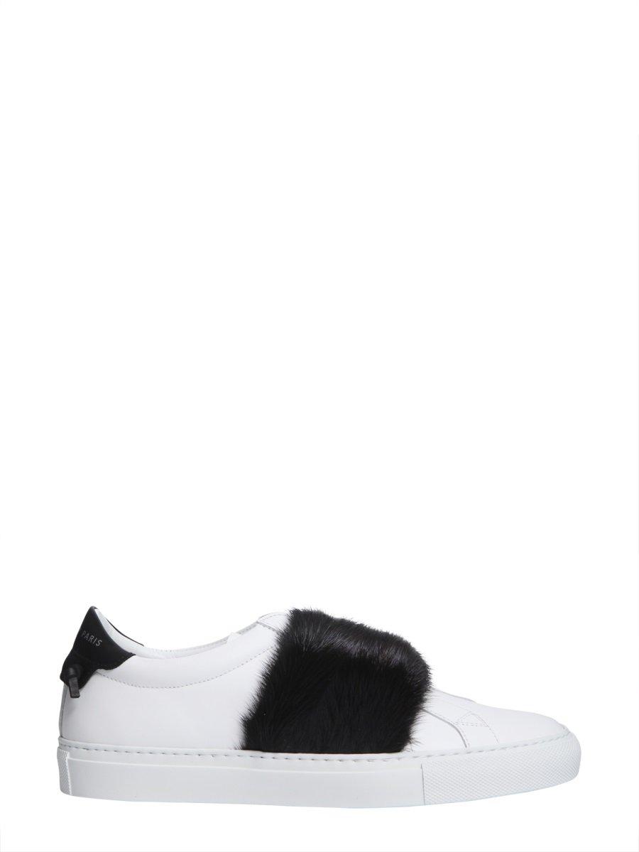 Givenchy Fur Slip-on Sneakers in Black - Lyst