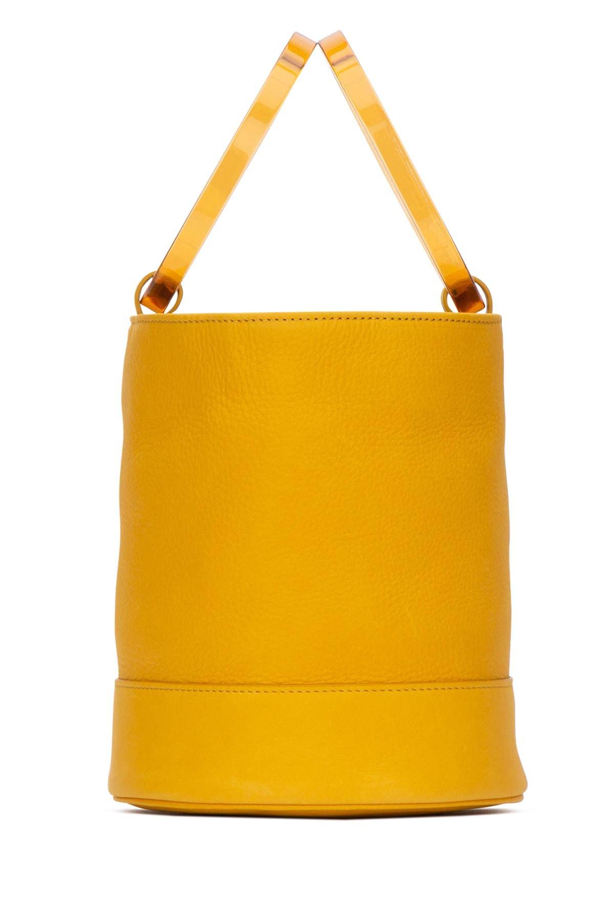 Simon Miller Leather Medium Bonsai Bucket Bag in Yellow - Lyst