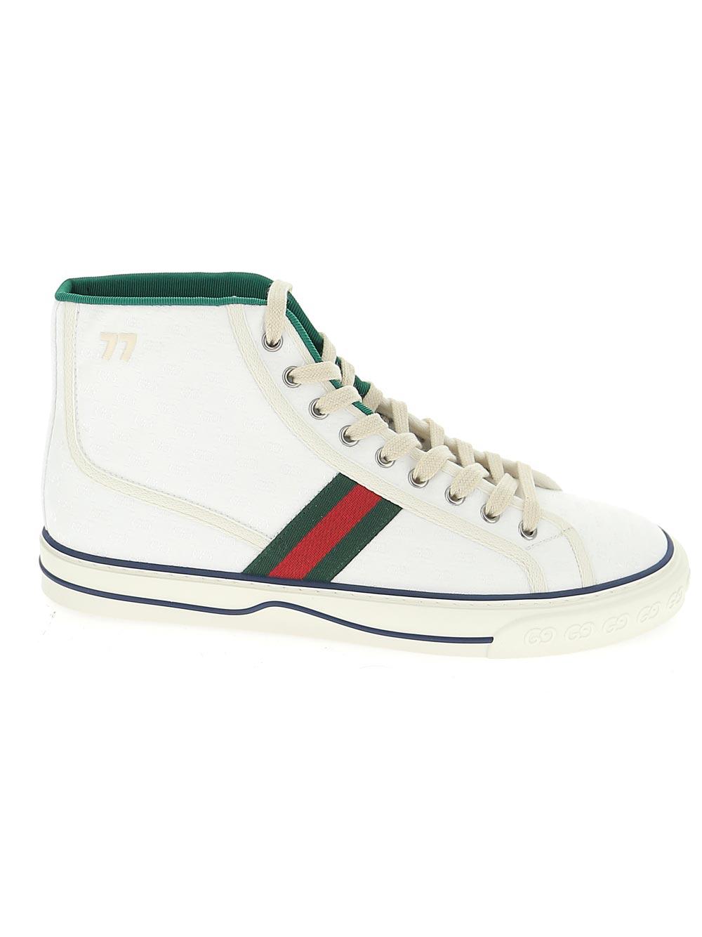 Gucci Rubber Tennis 1977 High Top Sneakers in White for Men - Lyst
