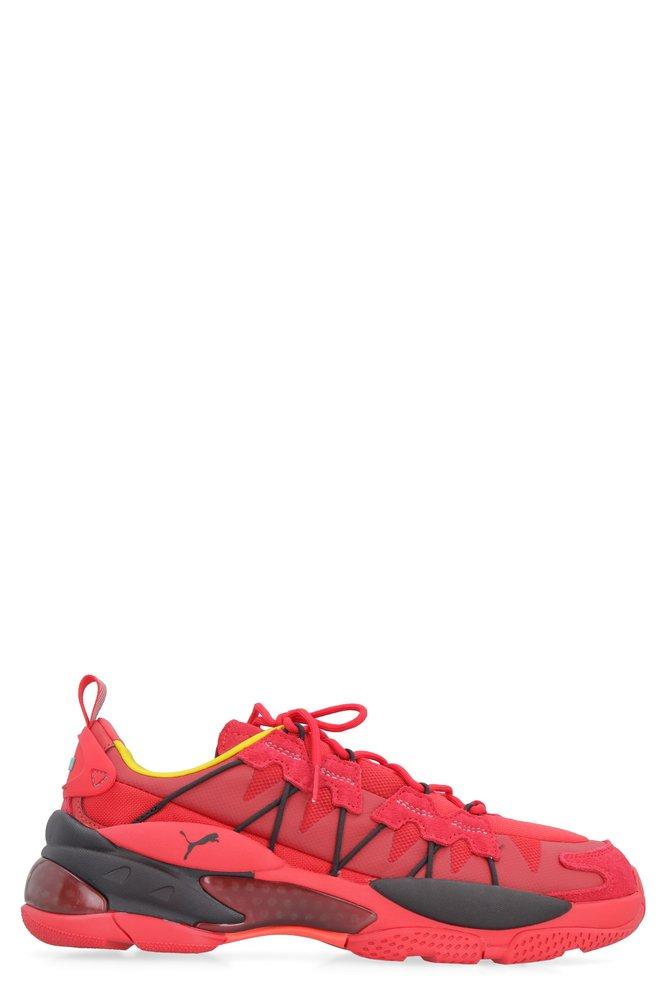 PUMA Leather Lqd Cell Omega Manga Cult Sneakers in Red for Men | Lyst