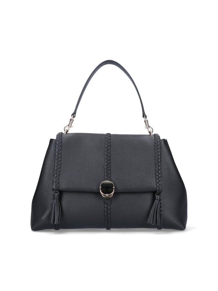 Chloé Penelope Large Shoulder Bag in Black | Lyst