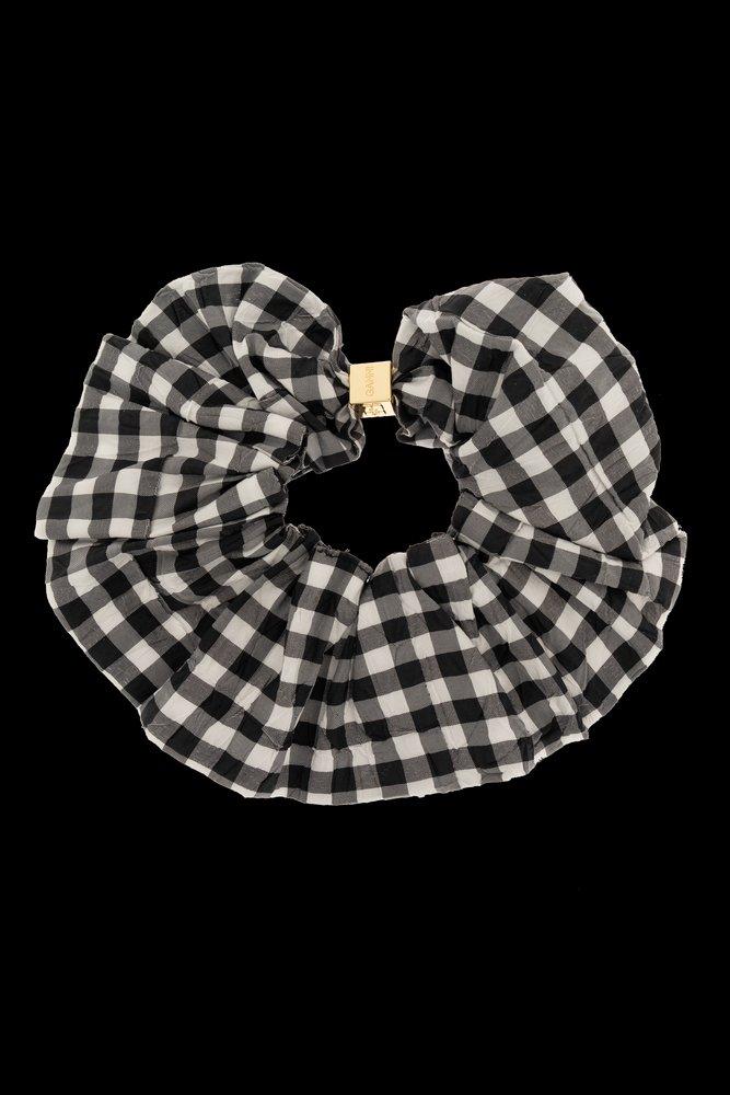 GANNI ♥ Shibori Pleat Scrunchie/追跡付 Shibori Pleat Scrunchie in Bleached Mauve - GANNI - Monkee's