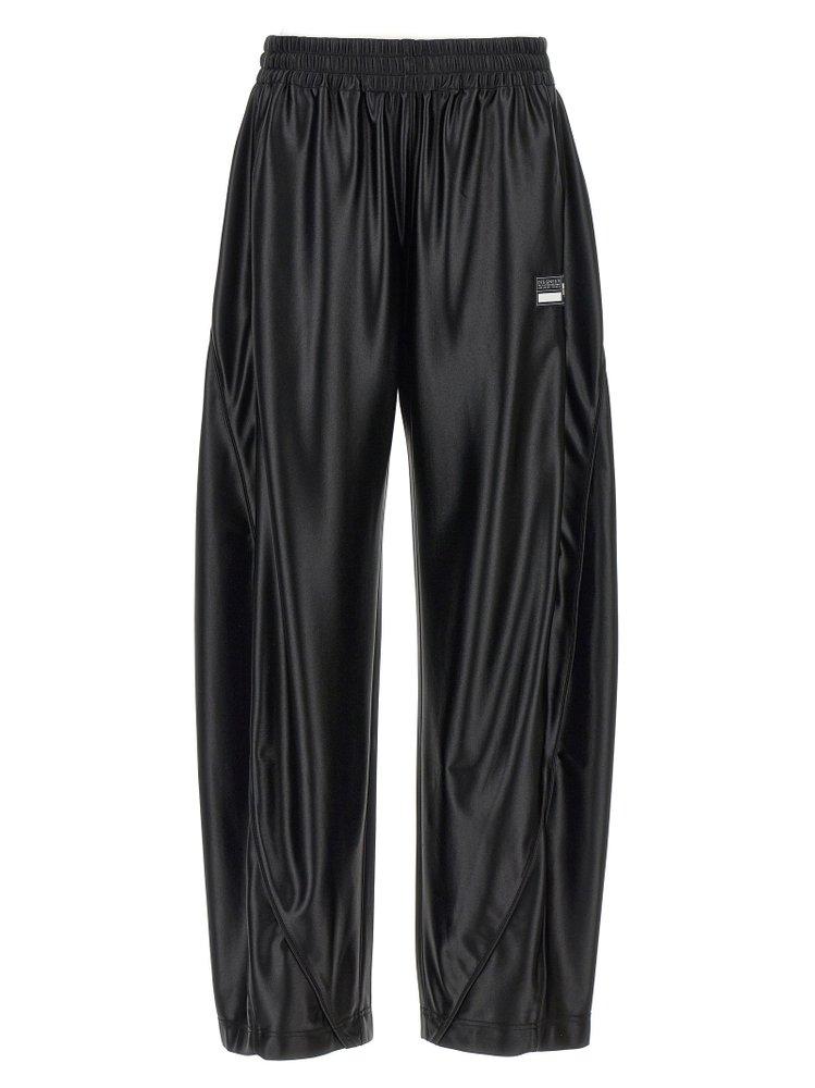 T By Alexander Wang Piping Logo Track Pants in Black | Lyst
