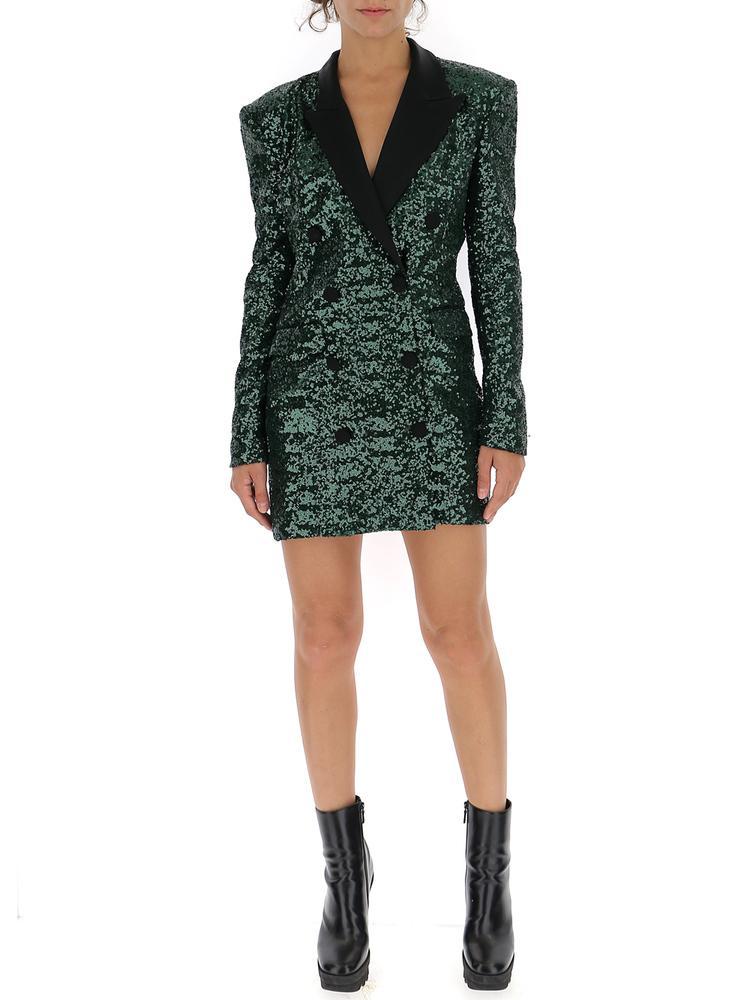 Amen Synthetic Sequined Blazer Dress in Green Lyst