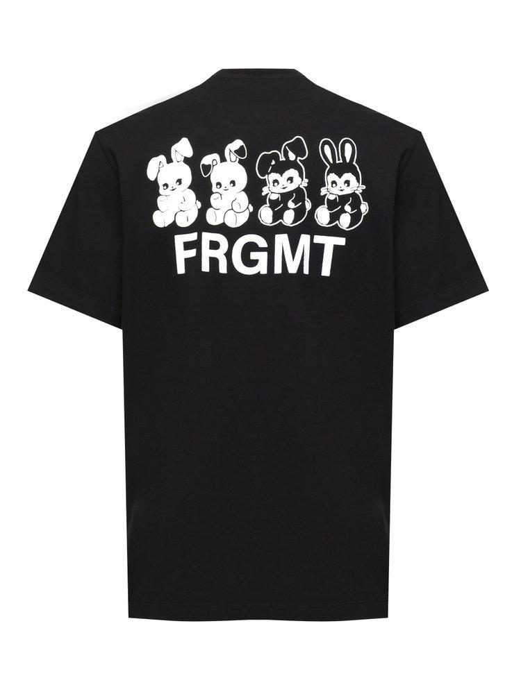 【MONCLER GENIUS】MONCLER X FRGMT カートゥーン ロゴ フーディ Moncler Genius Moncler X Frgmt Logo Cartoon T-Shirt in Black