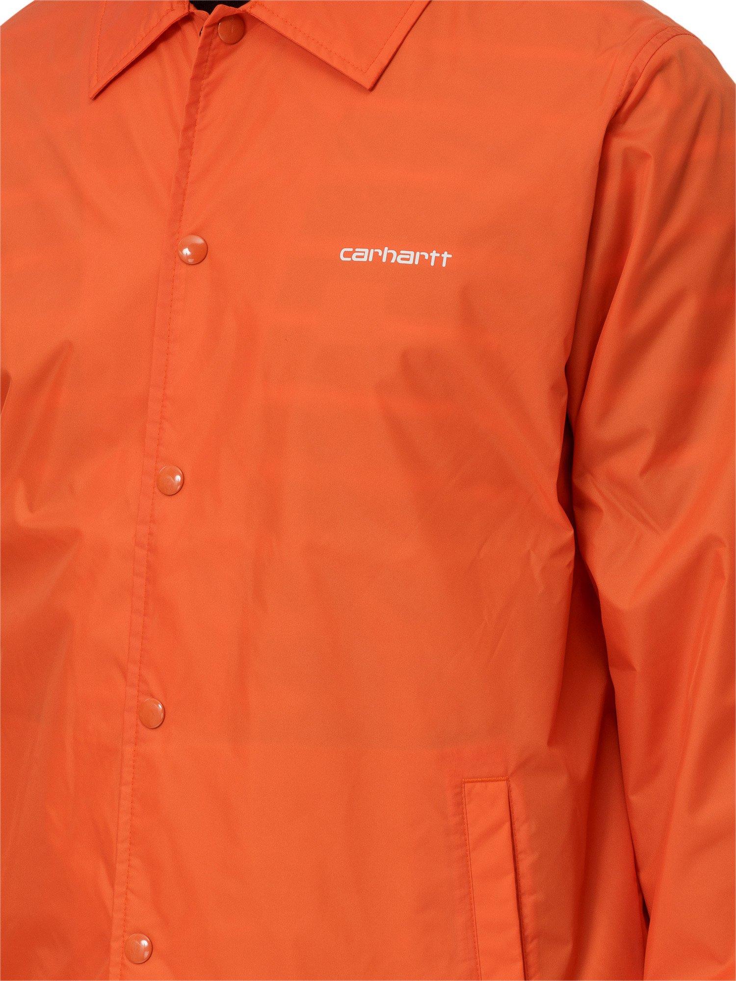 Carhartt WIP Drawstring Coach Jacket in Orange for Men | Lyst
