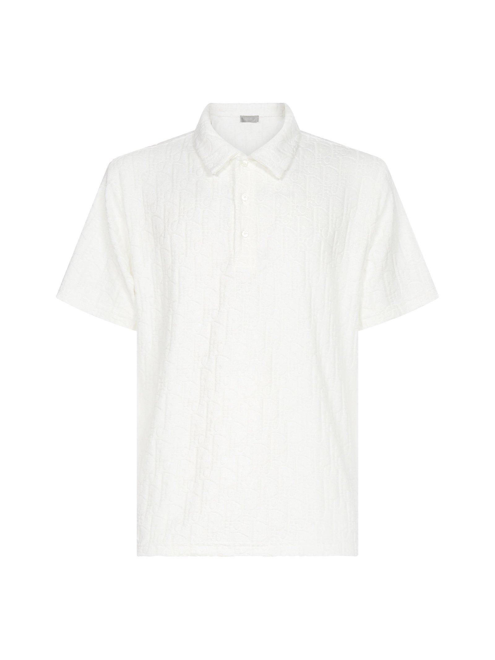 Dior Oblique Polo Shirt in White for Men | Lyst