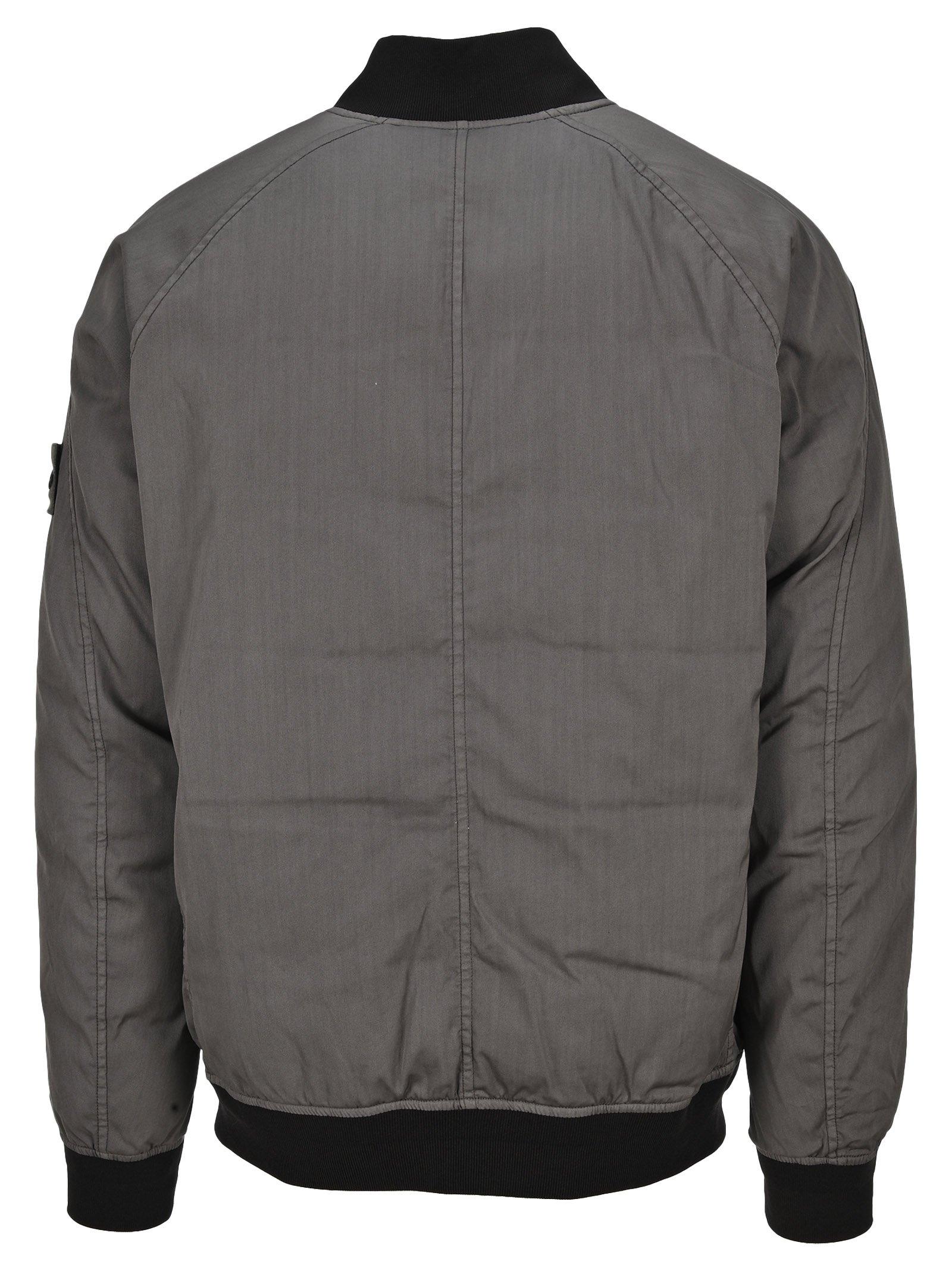 Stone Island Ghost Bomber Jacket in Gray for Men | Lyst