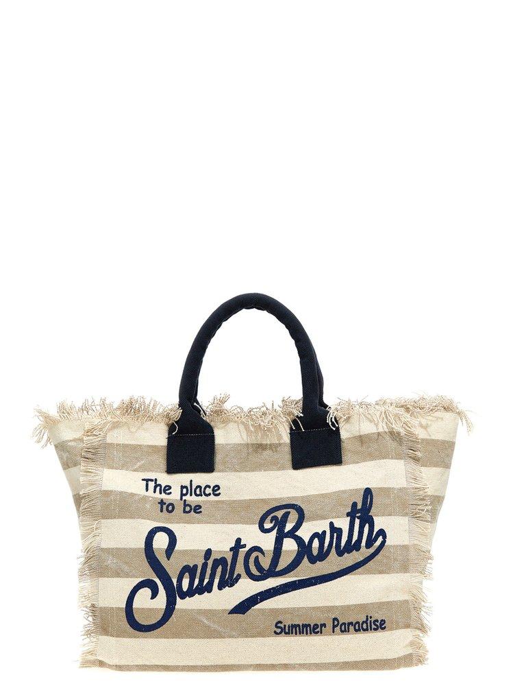 Mc2 Saint Barth Fiorucci Angels-print Beach Bag in Blue