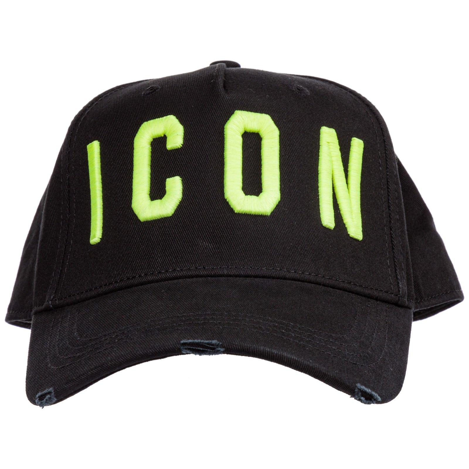 DSquared² Black/neon Icon Baseball Cap 