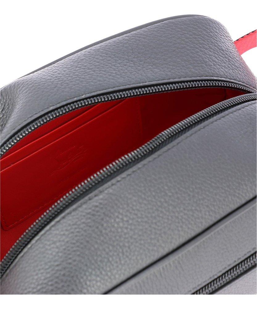 Blaster Monogrammed Textured-Leather Wash Bag