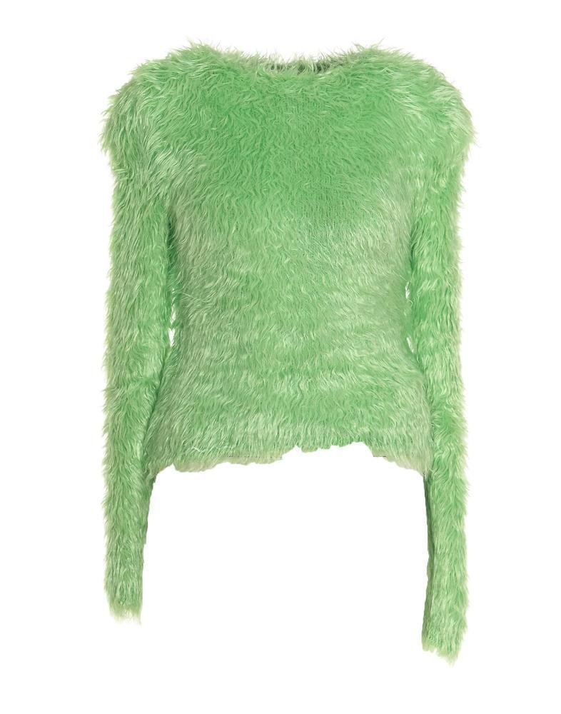 balenciaga neon green sweater