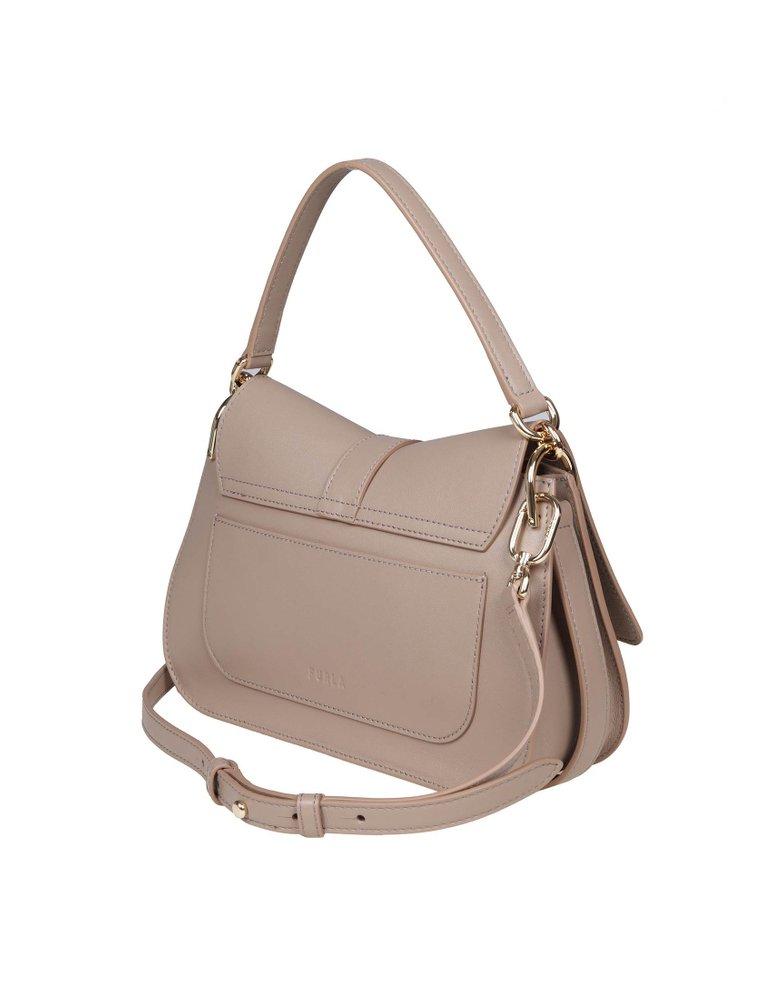 Radley London Pebble Leather Shoulder Bag with Magnetic Closure Dove Gray