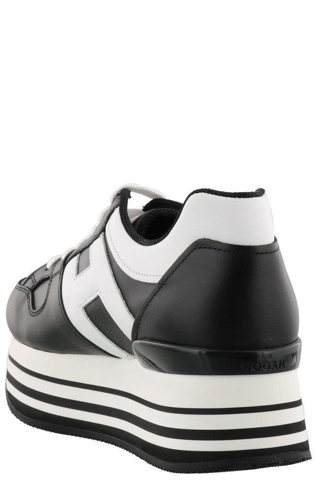 Hogan Maxi H222 Sneakers in Black | Lyst