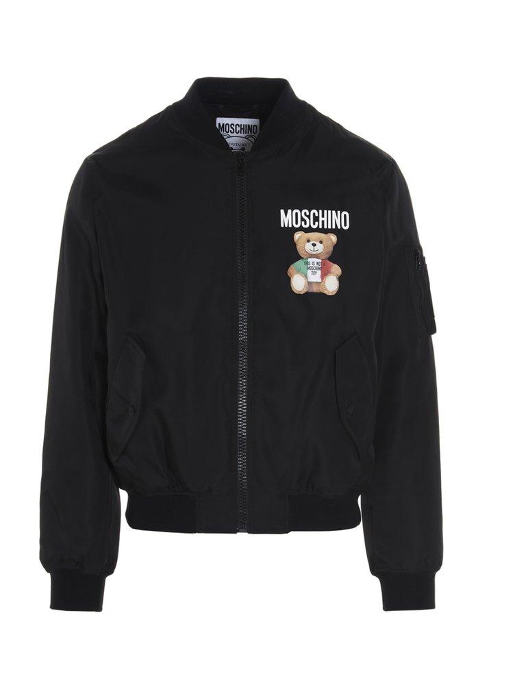 Moschino Teddy Bear Print Bomber Jacket in Black for Men | Lyst Moschino Teddy Bear Print Bomber Jacket in Black for Men | Lyst