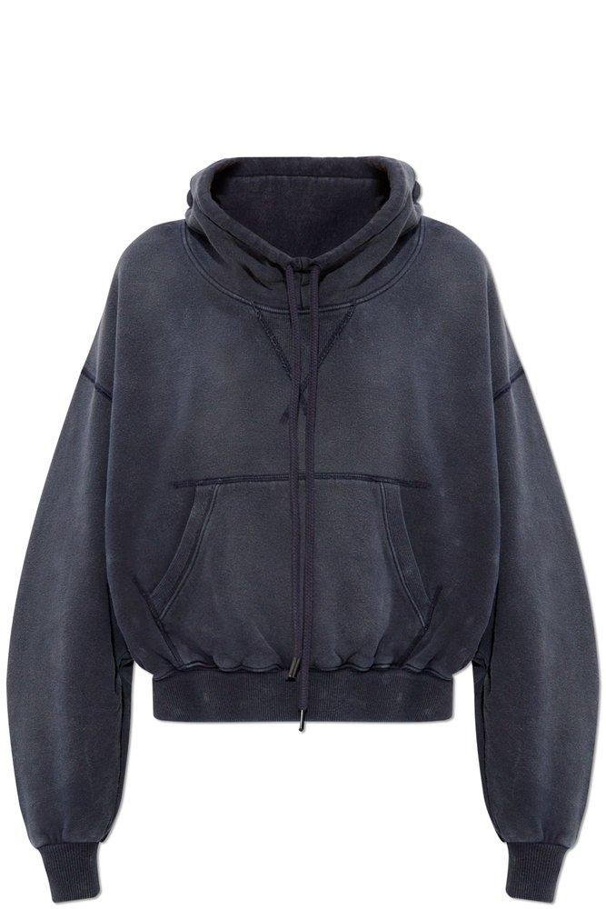 【THEAIRTOWN】popping hood zip-up sk set up ★2color Pooyikoi Y2K Polar Fleece Ear Cap Autumn Winter Devil's Horn
