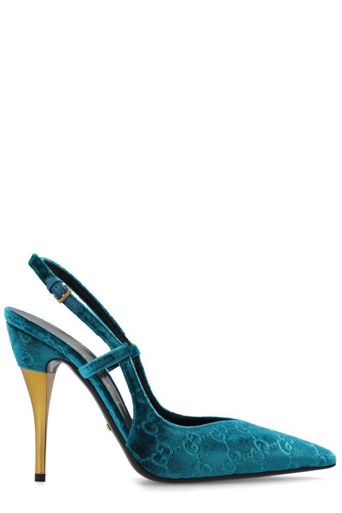 Gucci top velvet heels
