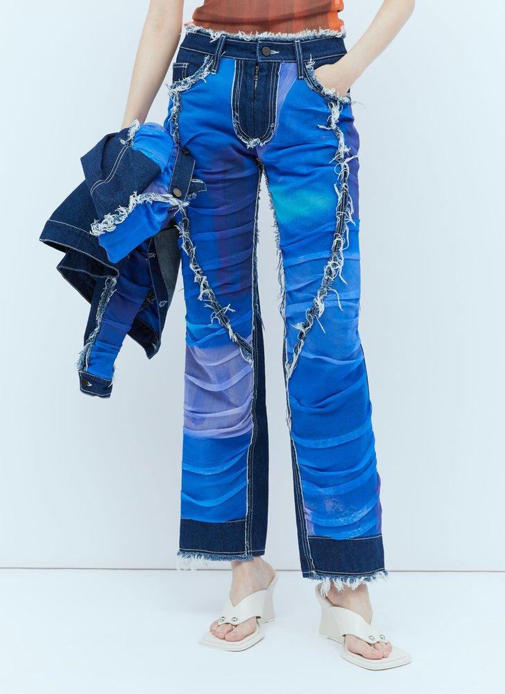 Paula Canovas del Vas レディース メッシュ構造デニムジーンズ