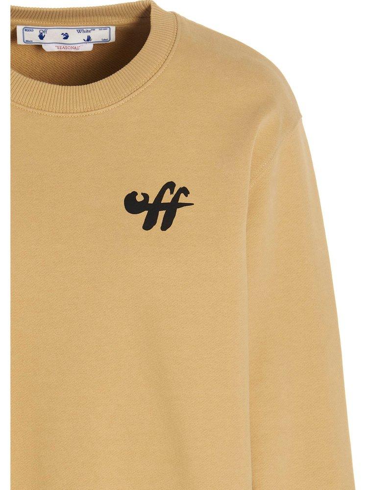 Off-White c/o Virgil Abloh Cotton Signature Arrow Printed Sweatshirt in  Brown | Lyst
