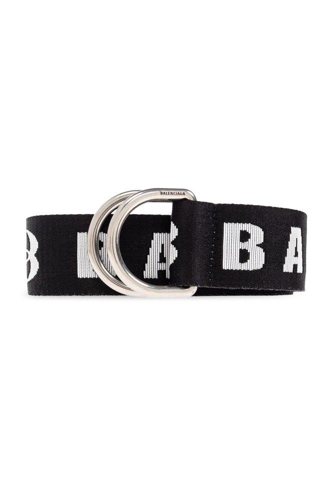 Men's D Ring Belt in Black/white | Balenciaga US