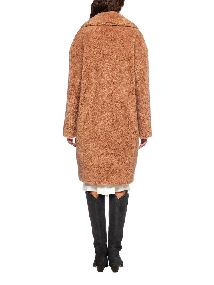 Stand Studio Synthetic Camille Cocoon Coat in Brown | Lyst
