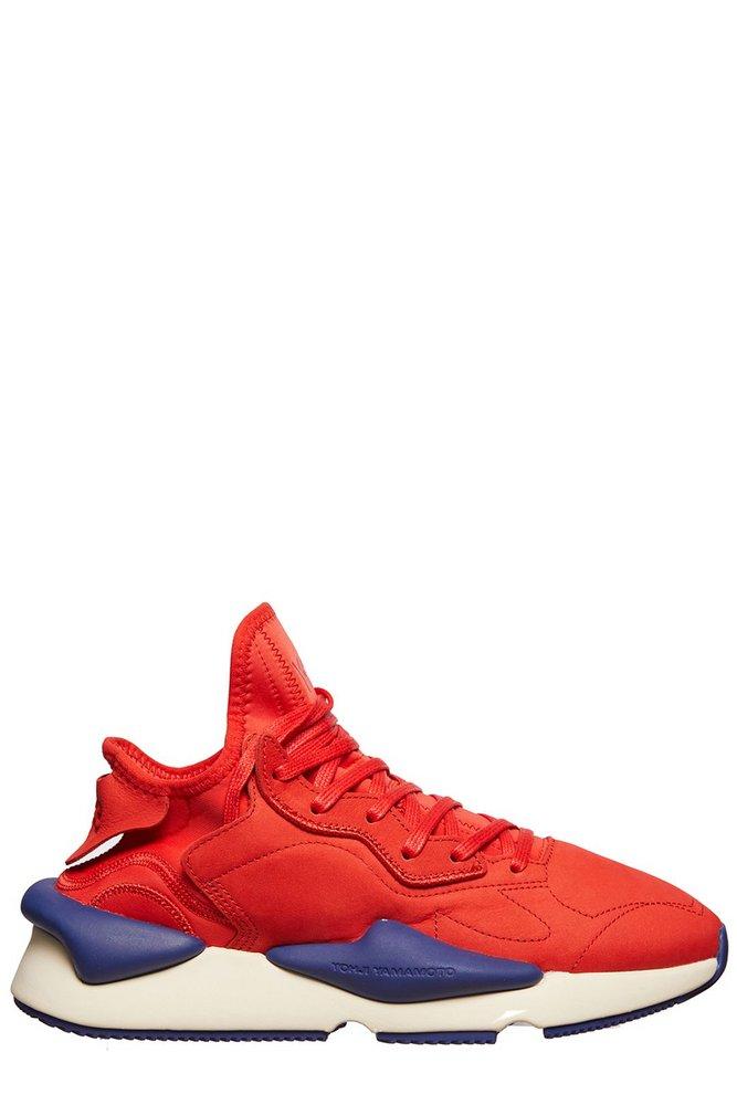 Y-3 Kaiwa Unity Lace-up Sneakers in Red for Men | Lyst
