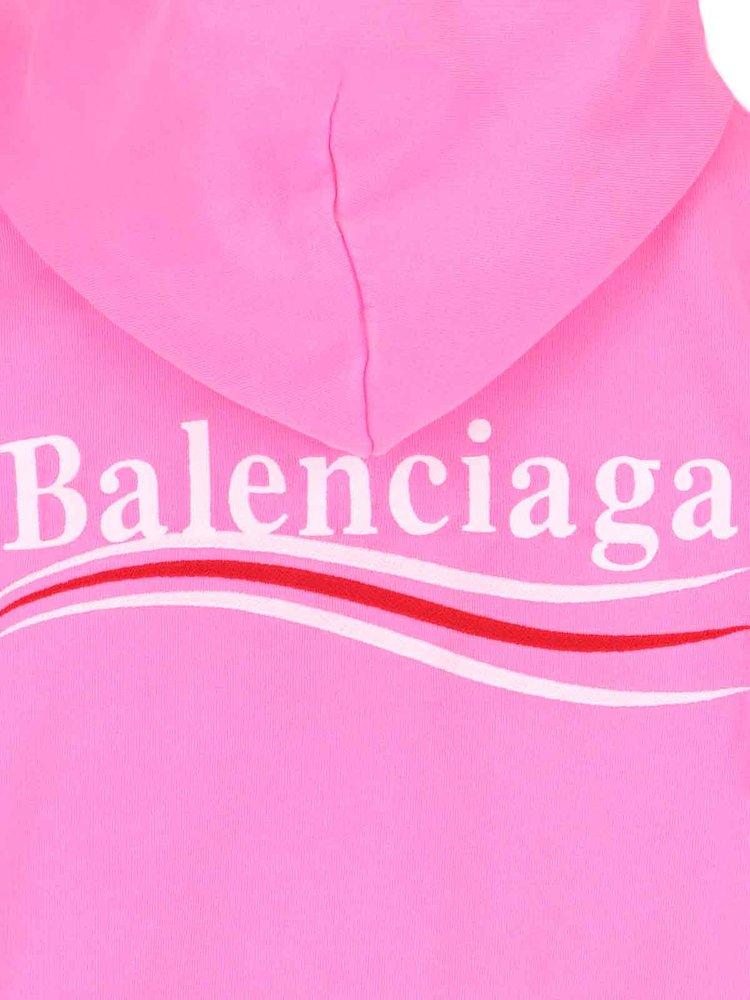 Balenciaga logo-print sweatshirt - Pink